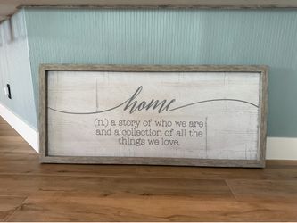 Cute farmhouse large wooden sign