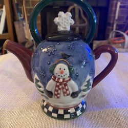 Debbie Mumm “Snowglobe” Mini Teapot