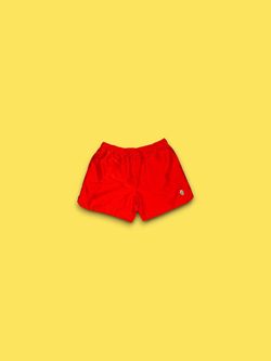 Manor saguaro cactus patch nylon athletic shorts orange mens XL