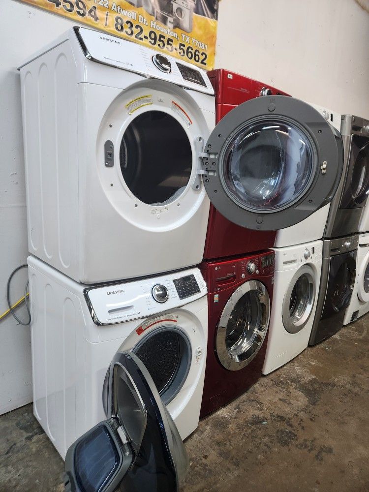 💯💢SAMSUNG SET STEAM WASHER AND ELECTRIC DRYER WITH WARRANTY