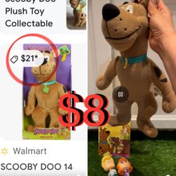 $8 Bundle of Talking Scooby doo batteries included and some character & Book