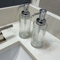 Hamilton soap dispensers clear chrome
