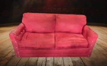 Red Fabric Sleeper Sofa