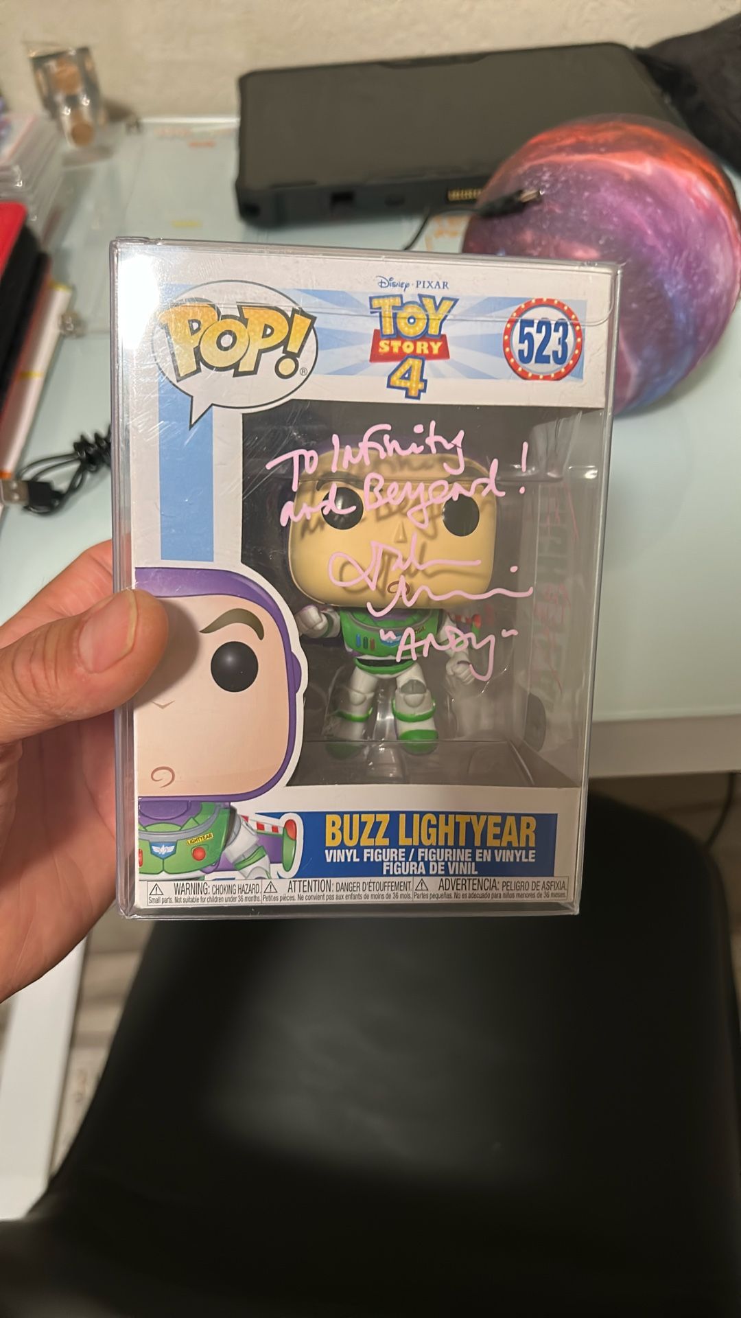 Tim Allen Signed Funko Pop Buzz Lightyear Toy Story #523 Autographed