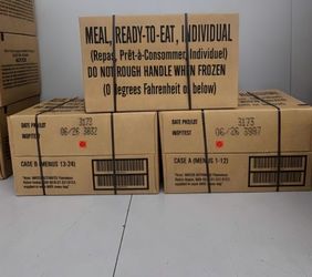 MRE Boxes Unopened