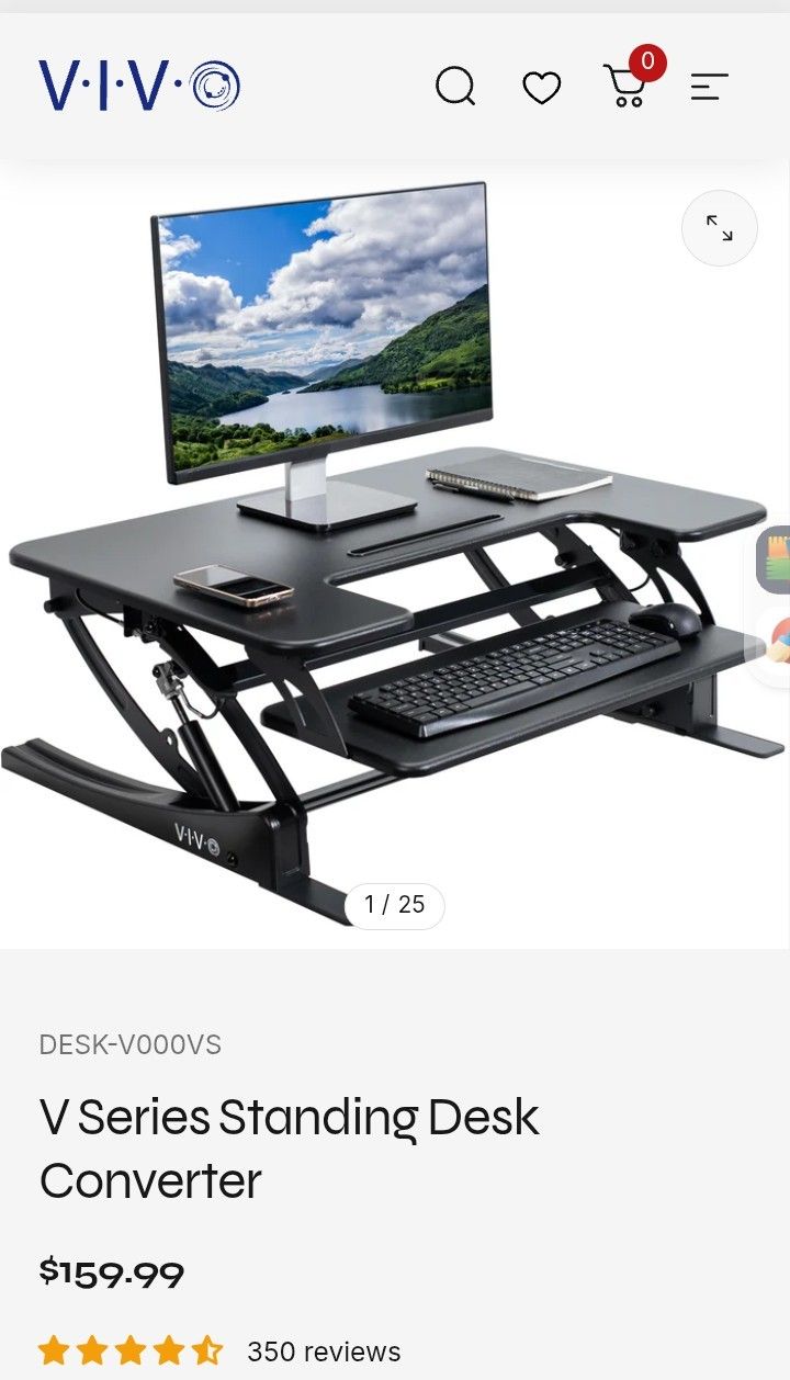 Vivo Standing Desk Converter 