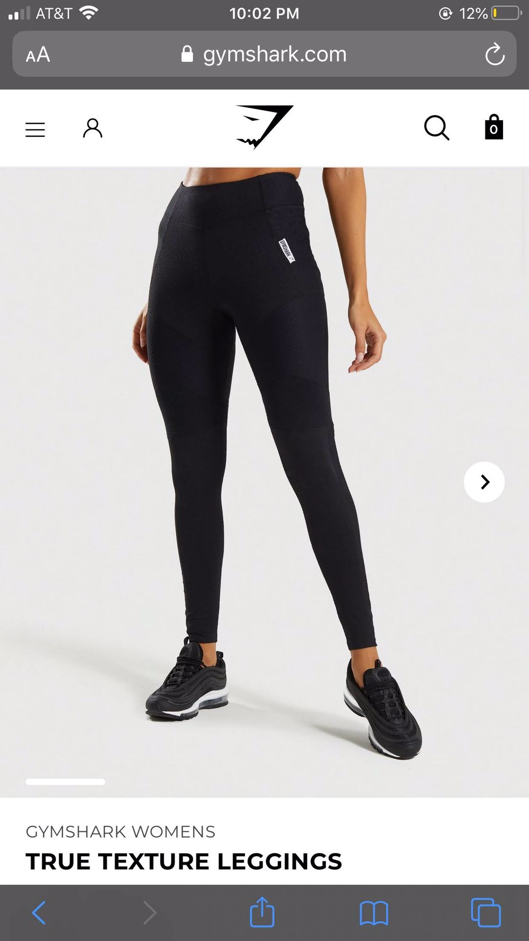 Gymshark True Texture Leggings Worn Once