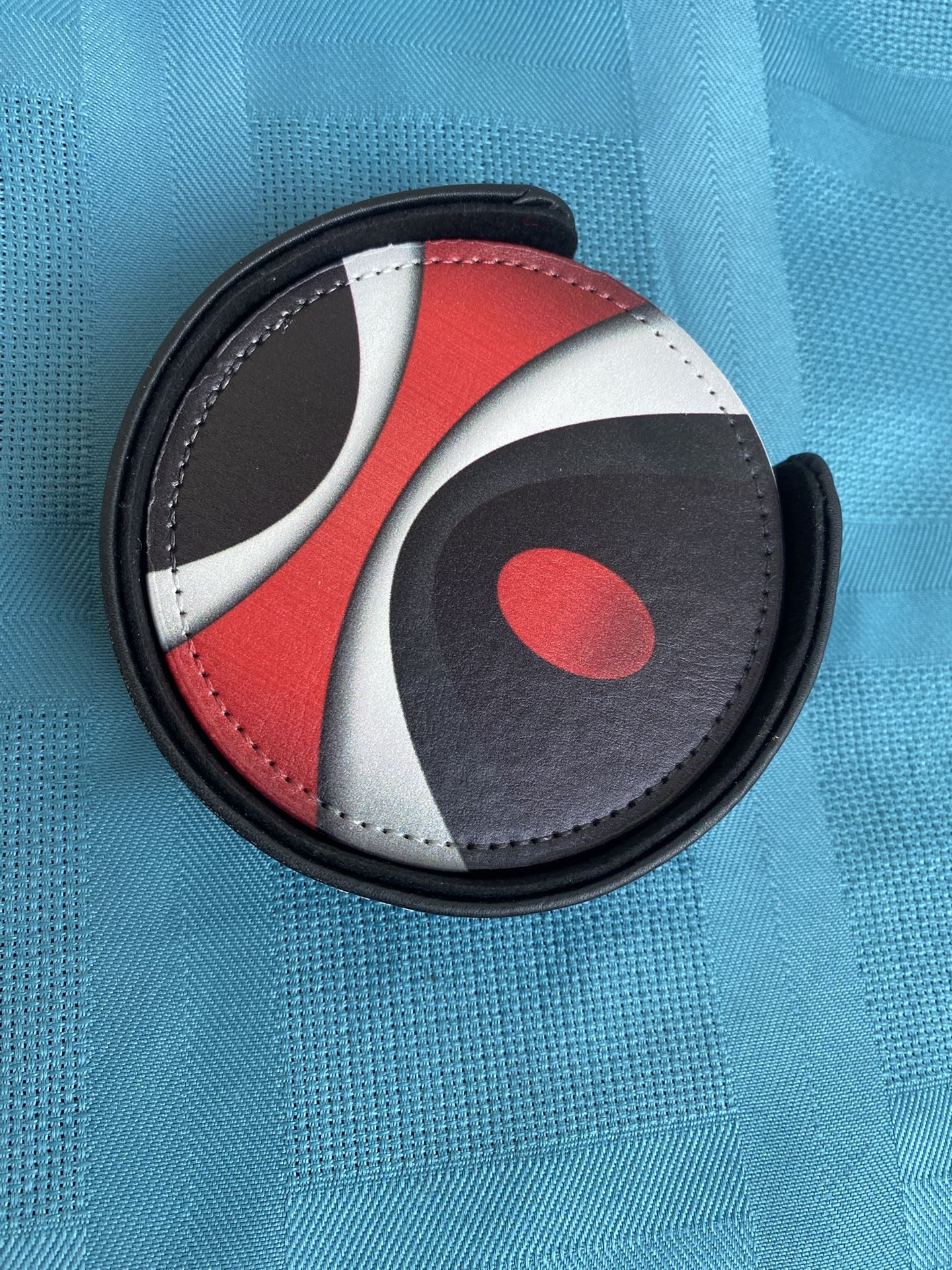 Black And Modern Abstract Drink Coaster Set