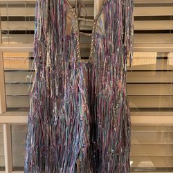 Sexy Translucent Color salsa dress