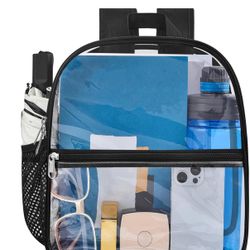 Oraben Clear Backpack for Stadium Events Stadium Backpack Waterproof 12x6x12 Clear Bag for Adult Concert Sport Work