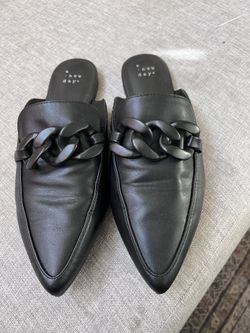 A New Day Women's Amber Slip-On Mule Flats with Memory Foam Insole Sz  8