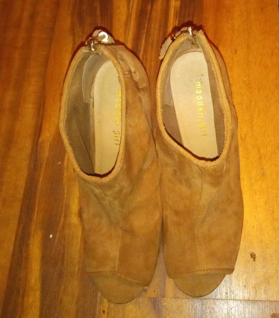 Peep Toe Stiletto Ankle Boots