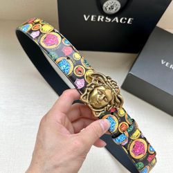 Versace Men’s Belt With Box New 