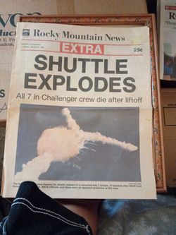 Rocky mountain news shuttle explodes