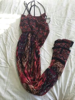 Multi color strappy sun dress