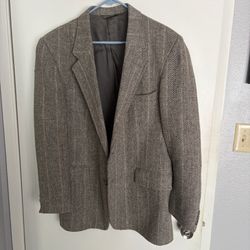 Levi's Men's Brown Herringbone Wool Sport Coat