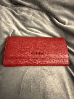 Valentino Red Leather Continental Wallet