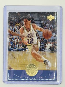 1995-96 Upper Deck John Stockton Basketball Card #169