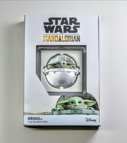 Niue -2022- Star Wars Mandalorian: Grogu Pod Shaped- 1 oz Silver Proof Coin