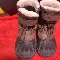 BOYS BROWN LEATHER LONDON FOG BOOTS