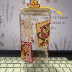 Winnie The Pooh Glass Cup