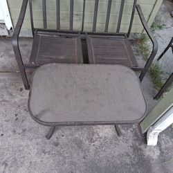 Back Yard Furniture With Table & Glass