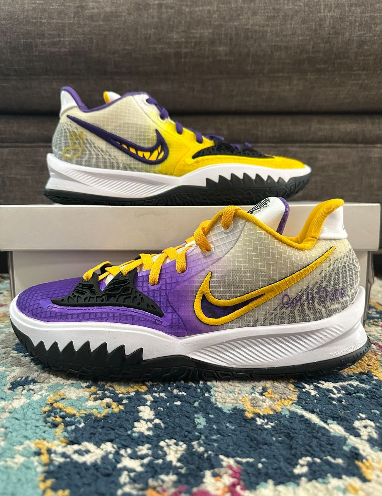 Nike Kyrie 4 Low LSU Women's Basketball Team Issue Custom 2022