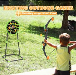 Kids Bow and Arrow Set with LED Flash Lights,