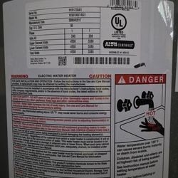 50 Gallon Rheem Electric Water Heater (Works Great) – Removed During Upgrade