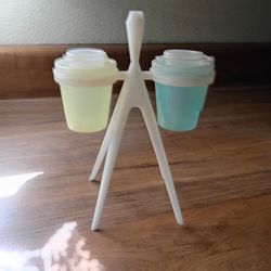 MCM Atomic Vintage Tupperware Salt And Pepper Shaker