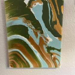 Acrylic Pour Painting Pair