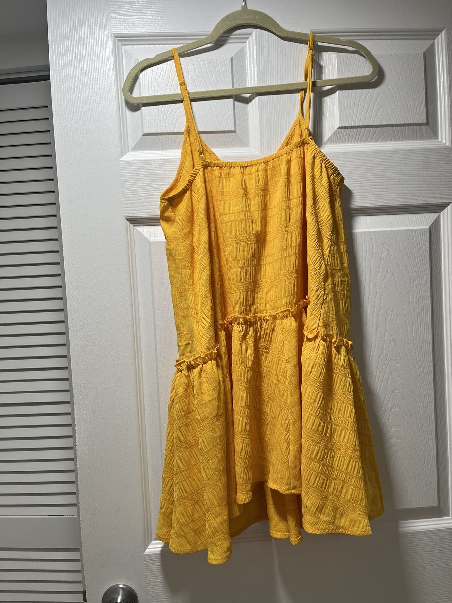 Mustard yellow summer dress