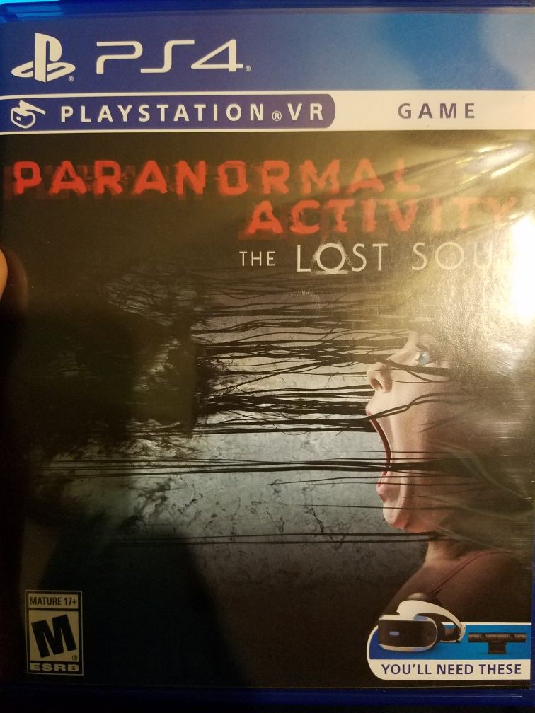 Paranormal activity PS4 PSVR