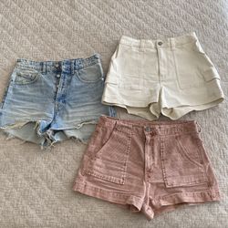 Women’s Zara, American Eagle, And Hollister Shorts