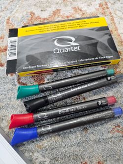 Never used dry erase markers and magnetic dry marker eraser. 20
