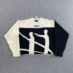 Enfants Riches Decay Sweater Ivory And Black
