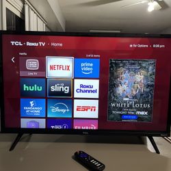 32 Inch TCL Roku Smart Tv