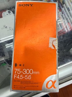 Sony 75-300mm F4.5-5.6 Alpha Mount Lens