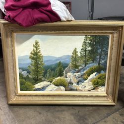 Antique Paintings And Lamps 