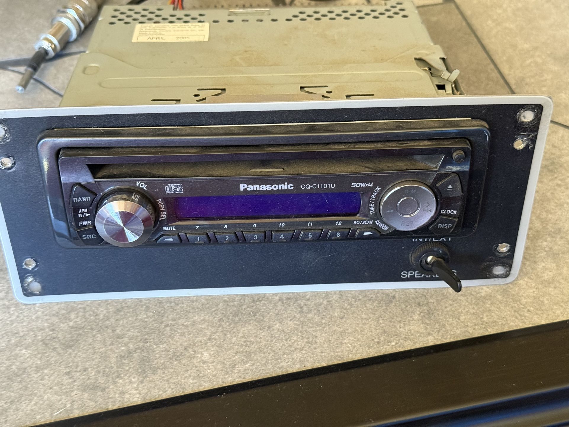 Panasonic CQ-C1101U Stereo Car Radio AM/FM Dash Receiver CD Disc Player