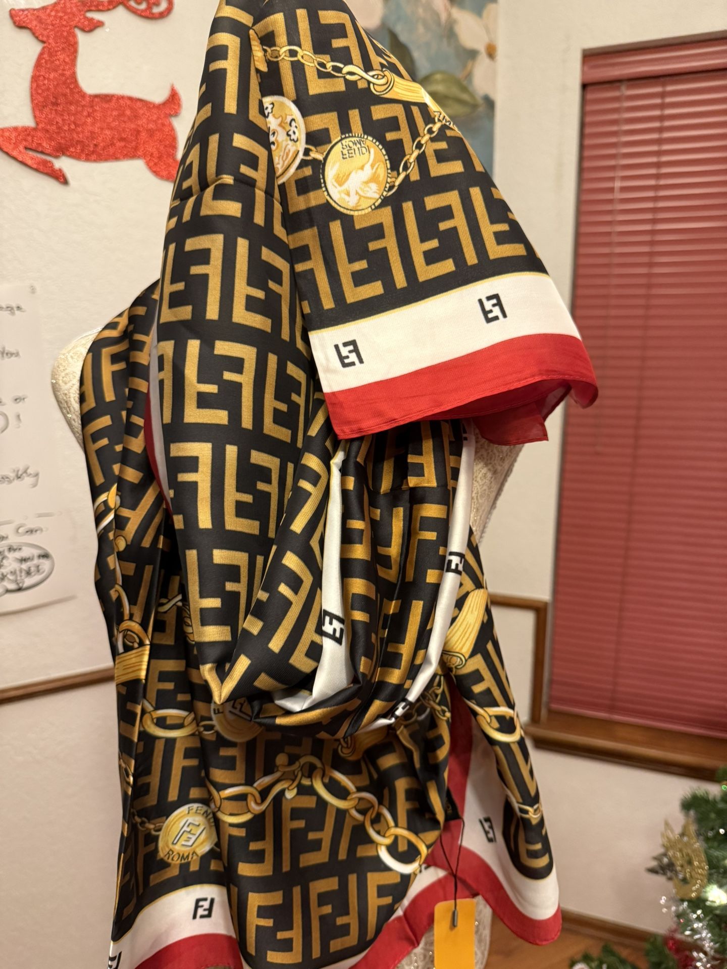 Fendi Xl Silk Scarf 🧣