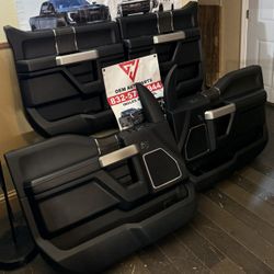 2015 2017 2020 Ford F-150 F-250 Platinum Limited Lariat Interior Leather Side Door Panels black Interior Truck Parts
