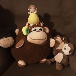 Cute plush toy stuffed monkey lot