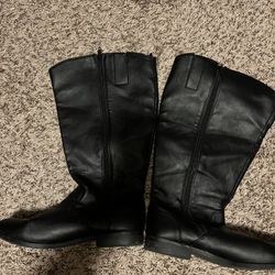 Women’s Leather Black Boots 