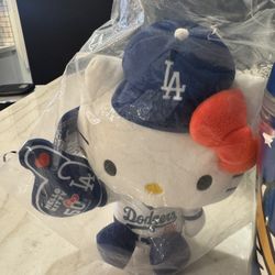 50th Anniversary 2024 L.A. Dodgers Hello Kitty SGA Plushie