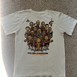 Cleveland Cavaliers Adidas 2016 NBA Champions Lebron James T-Shirt Size Men’s Medium