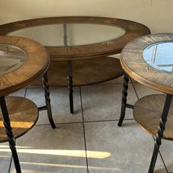 3 Glass Tables