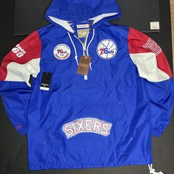 Mitchell & Ness NBA Team Origins Pullover Anorak Philadelphia 76ers
