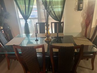 Dining room table with chairs