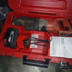 Milwaukee 6515-27 Sawzall Cordless Reciprocating Saw, Battery Charger & Hard Storage Case